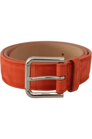 Dolce & Gabbana Dames, Accessoires, Oranje, Maat: 75 CM Suède