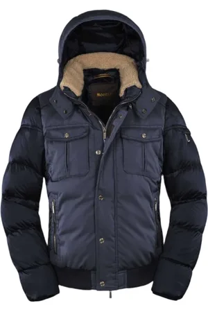 MOORER Heren, Jassen, Blauw, Maat: XL