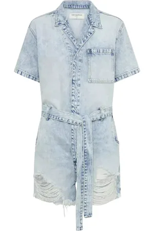 ONE TEASPOON Dames, Jumpsuits & Playsuits, Blauw, Maat: M Denim
