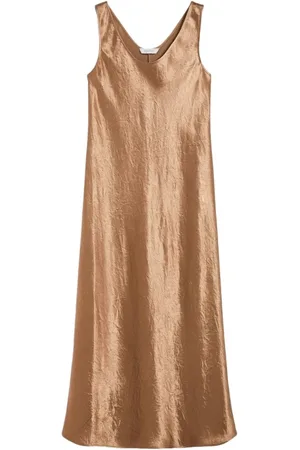 Max Mara Dames, Jurken, Bruin, Maat: 2XS Satijn