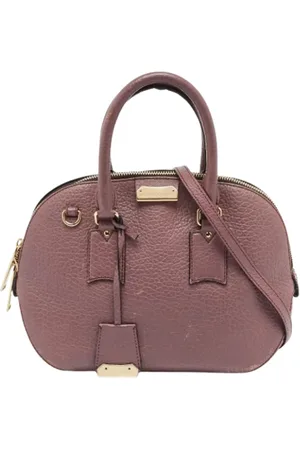 Burberry Dames, Pre-owned, Paars, Maat: ONE Size Leer