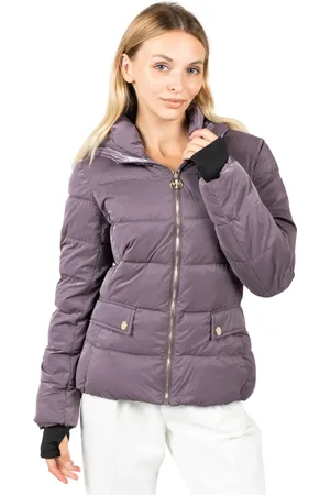 Pinko Dames, Jassen, Paars, Maat: XS Denim