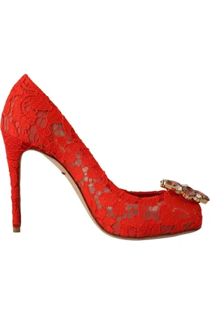 Dolce & Gabbana Dames, Schoenen, Rood, Maat: 36 EU Katoen