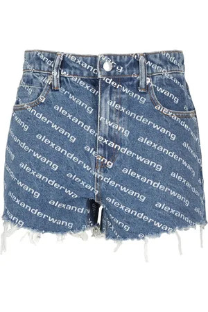 Alexander Wang Dames, Korte broeken, Blauw, Maat: W25