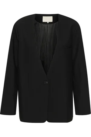 Kaffe Dames, Jassen, Zwart, Maat: 3XL