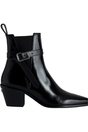 Zadig & Voltaire Dames, Schoenen, Zwart, Maat: 39 EU Leer