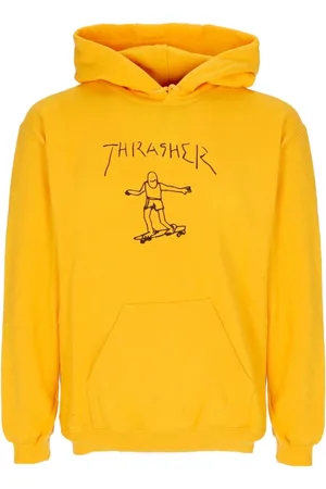Thrasher Heren, Sweatshirts & Hoodies, Geel, Maat: M Katoen