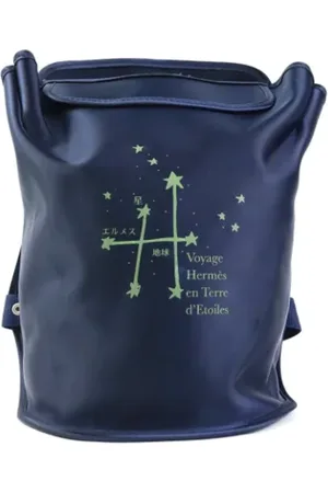 Hermès Dames, Pre-owned, Blauw, Maat: ONE Size Synthetisch