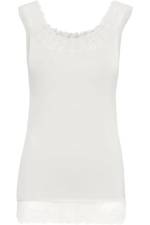 Cream Dames, Tops, Wit, Maat: S Viscose