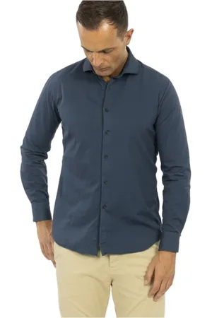 Xacus Heren, Overhemden, Blauw, Maat: XL
