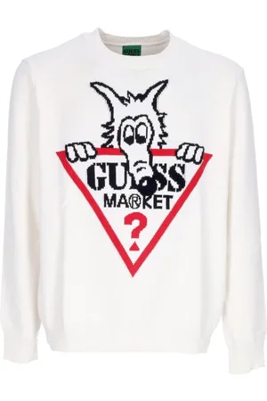 Guess Heren, Truien, Wit, Maat: XL Katoen