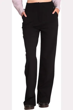 Calvin Klein Dames, Broeken, Zwart, Maat: XS Viscose
