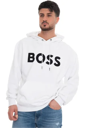 HUGO BOSS Heren, Sweatshirts & Hoodies, Wit, Maat: 2XL Katoen