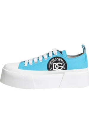 Dolce & Gabbana Dames, Schoenen, Blauw, Maat: 39 EU Katoen