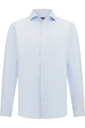Boggi Milano Heren, Overhemden, Blauw, Maat: 3XL Katoen
