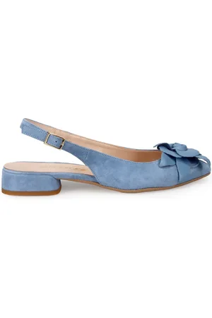 SANGIORGIO Dames, Schoenen, Blauw, Maat: 39 EU Leer
