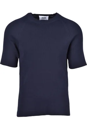 ALPHA STUDIO Heren, Truien, Blauw, Maat: L Katoen