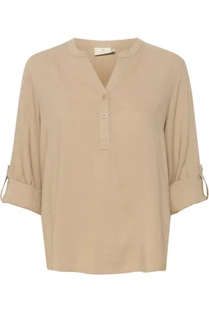 Kaffe Dames, Blouses & Shirts, , Maat: 3XL Linnen