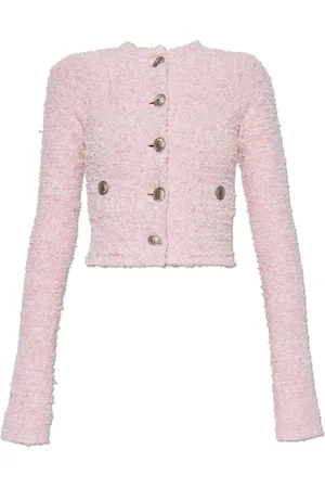 Balenciaga Dames, Jassen, Roze, Maat: M Tweed