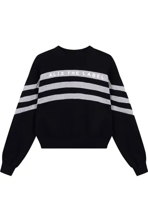 Alix the label Dames, Sweatshirts & Hoodies, Zwart, Maat: L Katoen