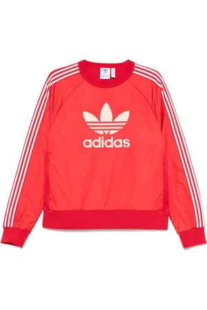 adidas Heren, Sweatshirts & Hoodies, Rood, Maat: L Nylon