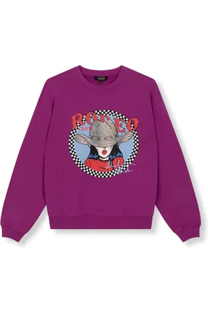 Refined Department Dames, Sweatshirts & Hoodies, Paars, Maat: XS Katoen
