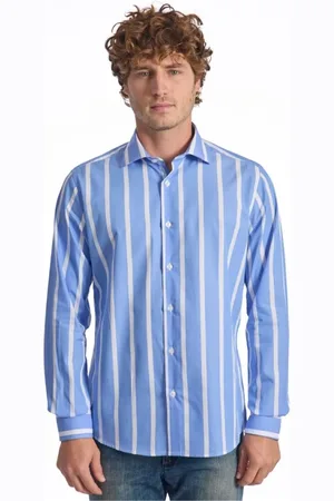 BALDININI Heren, Overhemden, Blauw, Maat: L