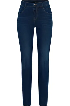 Brax Dames, Jeans, Blauw, Maat: W23 Denim