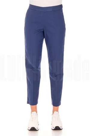Aspesi Dames, Broeken, Blauw, Maat: XS Leer