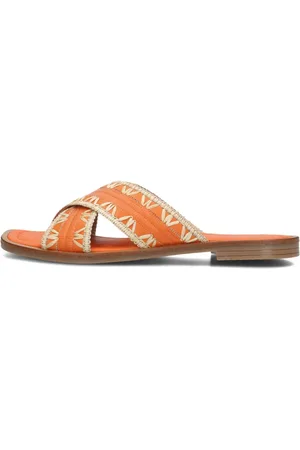 NOTRE-V Dames, Schoenen, Oranje, Maat: 38 EU Leer
