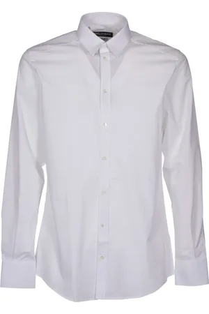 Dolce & Gabbana Heren, Overhemden, Wit, Maat: 2XL Katoen