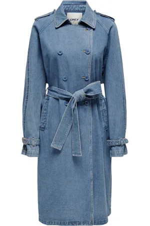 ONLY Dames, Mantels, Blauw, Maat: S Denim