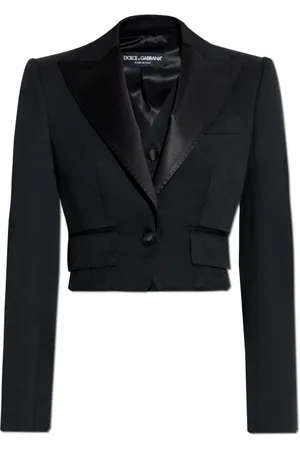 Dolce & Gabbana Dames, Jassen, Zwart, Maat: 2XS Wol