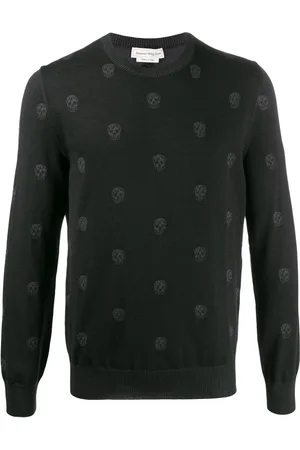 Alexander McQueen Heren, Truien, Zwart, Maat: L Wol