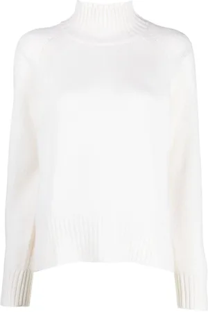 Allude Dames, Truien, Wit, Maat: L Kasjmier