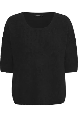 Soaked in Luxury Dames, Truien, Zwart, Maat: S Wol