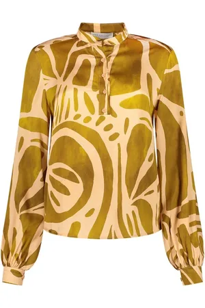 AMAYA Amsterdam Dames, Blouses & Shirts, Groen, Maat: M