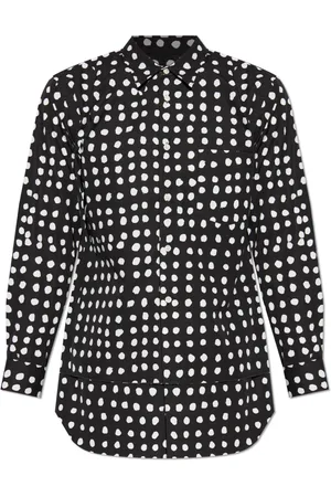 Comme des Garçons Heren, Overhemden, Zwart, Maat: XS Katoen