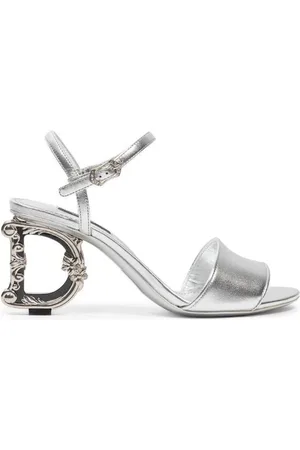 Dolce & Gabbana Dames, Schoenen, Grijs, Maat: 37 EU Leer