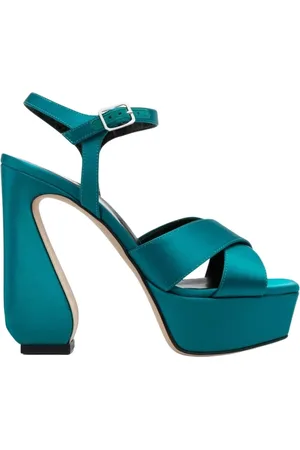 Sergio Rossi Dames, Schoenen, Blauw, Maat: 40 EU Leer