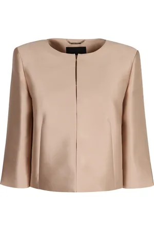 Alberta Ferretti Dames, Jassen, Roze, Maat: S Satijn