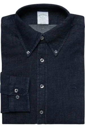 Brooks Brothers Heren, Overhemden, Blauw, Maat: S Katoen