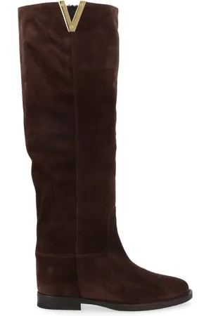 Via Roma Dames, Schoenen, Bruin, Maat: 36 EU Leer
