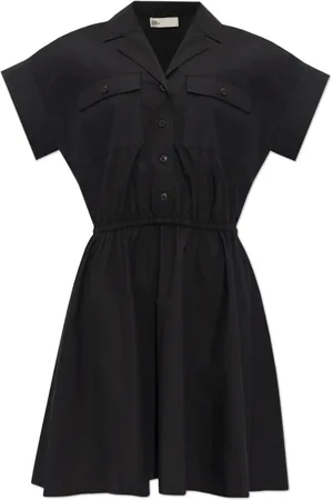 Tory Burch Dames, Jurken, Zwart, Maat: XS Katoen