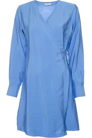 Envii Dames, Jurken, Blauw, Maat: L Viscose