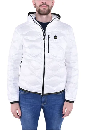 Blauer Heren, Jassen, Wit, Maat: M Nylon