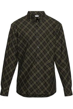 Burberry Heren, Overhemden, Groen, Maat: XL Katoen