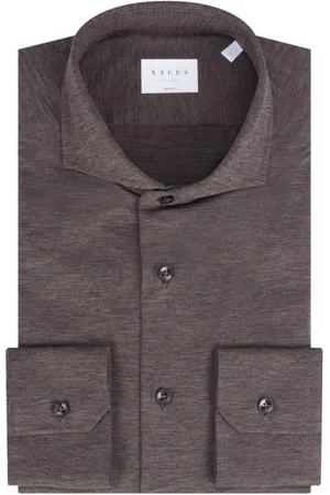 Xacus Heren, Overhemden, Bruin, Maat: L