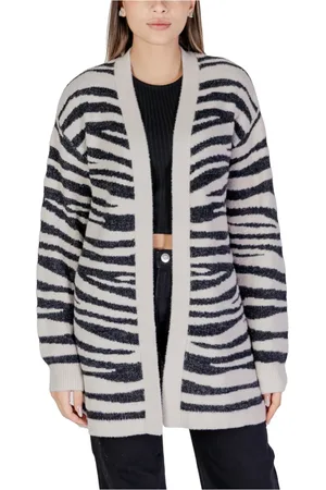 JACQUELINE DE YONG Dames, Truien, Grijs, Maat: S Nylon
