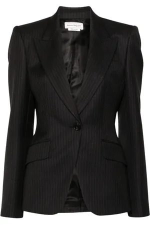 Alexander McQueen Dames, Jassen, Grijs, Maat: XS Wol